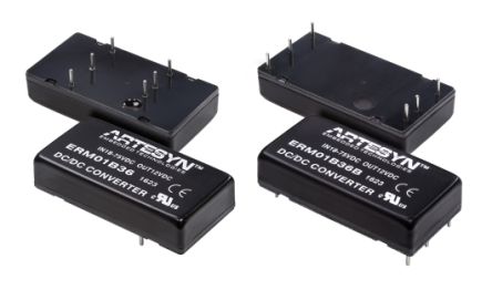 Artesyn ERM DC/DC-Wandler 20W 110 V Dc IN, 24V Dc OUT / 830mA 3kV Dc Isoliert