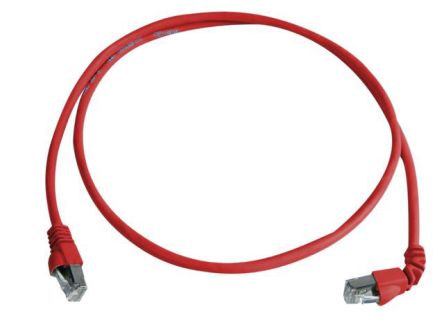 Telegartner Cable Ethernet Cat6a S/FTP De Color Rojo, Long. 2m, Funda De LSZH