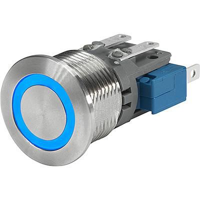 Schurter Kapazitiver Schalter Drucktaster Tastend / 24V Dc Beleuchtet, Blau / 100mA, IP40, IP67