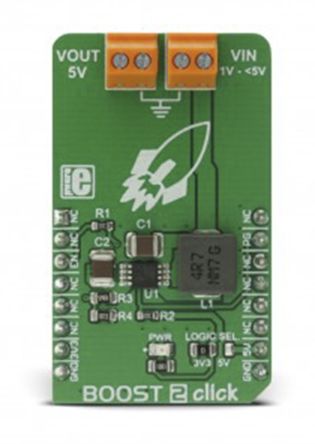 MikroElektronika BOOST 2 Click DC-DC Regulator For MCP1642B For Embedded Electronic Devices, GPS Modules, Handheld