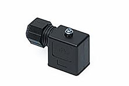 Molex 121202 Ventilsteckverbinder DIN 43650 B 2P+E / 250 V (AC); 300 V (DC), Schwarz