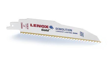 Lenox Säbelsägeblatt, Schnittlänge 152mm / 14 TPI, 5 Stück Für Metall