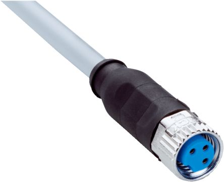 Sick Straight Female 3 Way M8 To 3 Way Unterminated Sensor Actuator Cable, 5m