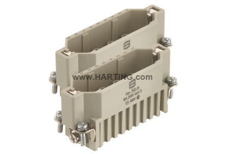 HARTING Han D Industrie-Steckverbinder Kontakteinsatz, 25-polig 10A Stecker, Crimp