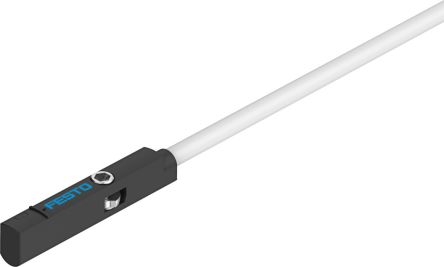 Festo Proximity Sensor Pneumatic Position Detector, IP65, IP68, 24V dc, NO Operation, SMT-10M, with LED indicator,