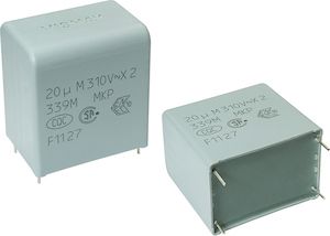 Vishay F339X2, AEC-Q200 X2 Polypropylenkondensator PP 220nF ±20% / 305 V Ac, 630 V Dc, THT Raster 15mm