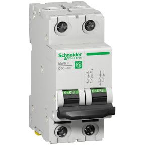 Schneider Electric Disjoncteur 2P, 3A, Pouvoir De Coupure 6 KA, Montage Rail DIN