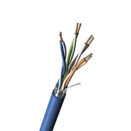 Belden DataTuff Ethernetkabel Cat.5e, 305m, Schwarz Verlegekabel F/UTP, Aussen ø 6.6mm, PVC