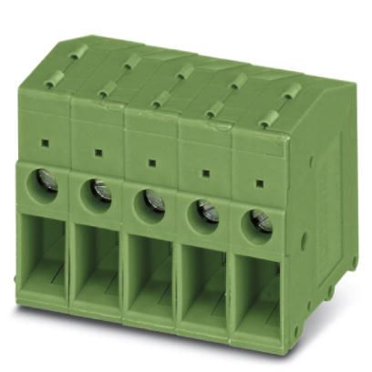 Phoenix Contact FRONT 4-H-7.62 Series PCB Terminal Block, 1-Contact, 7.62mm Pitch, Through Hole Mount, 1-Row, Screw