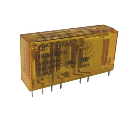 Hongfa Europe GMBH Surface Mount Force Guided Relay, 24V Dc Coil Voltage, 1 Pole, 5PDT