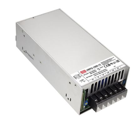 MEAN WELL Switching Power Supply, HRPG-1000-48, 48V Dc, 21A, 1.008kW, 1 Output, 127 → 370 V Dc, 90 → 264