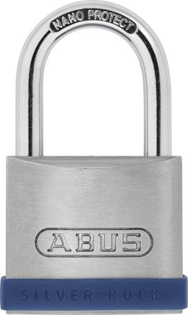 ABUS Stahl Vorhängeschloss Mit Schlüssel Blau Gleichschließend, Bügel-Ø 7mm X 32.5mm