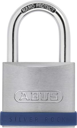ABUS Stahl Vorhängeschloss Mit Schlüssel Blau, Bügel-Ø 8.5mm X 37mm