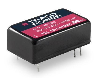 TRACOPOWER TEL 10WI DC/DC-Wandler 10W 48 V Dc IN, ±15V Dc OUT / ±333mA 1kV Dc Isoliert