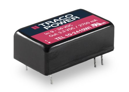TRACOPOWER TEL 10WI DC/DC-Wandler 10W 24 V Dc IN, ±15V Dc OUT / ±333mA 1kV Dc Isoliert
