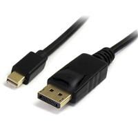 StarTech.com Male Mini DisplayPort To Male DisplayPort, PVC Cable, 4K @ 60 Hz, 1m
