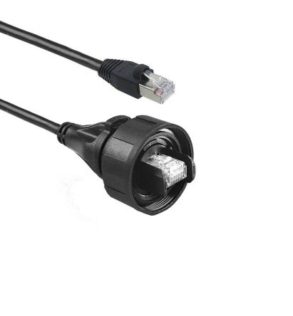Bulgin Câble Ethernet Catégorie 6a S/FTP, Noir, 2m PUR, PVC Avec Connecteur
