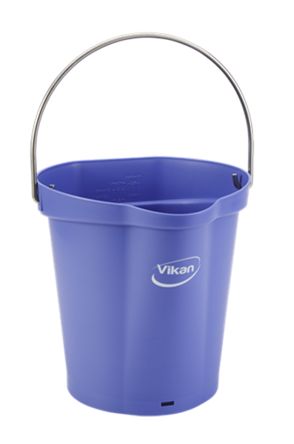 Vikan 6L Plastic Purple Bucket With Handle