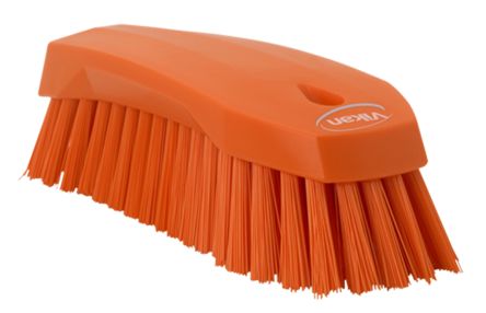 Vikan 200mm Bürste Mit Polyester-Borsten Handbürste, Hart Orange, Borsten L. 36mm Ja Für Mehrzweckreinigung