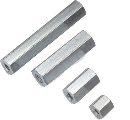 Wurth Elektronik Threaded Standoff, M3 Thread, 16mm Body, Steel, Female/Female