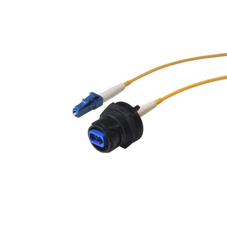 Bulgin Fibra Ottica A Modo Singolo, Curvatura Min 10 Mm, Guaina In Bassa Densità Di Fumo, Senza Alogeni (LSZH) Giallo