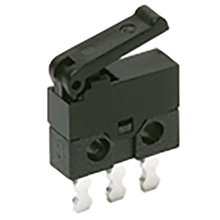 C & K Push Button Switch, On-Momentary On, Through Hole, SPDT, 30V Dc