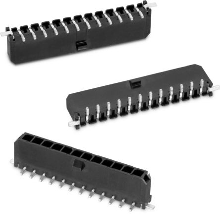 Wurth Elektronik Conector Macho Para PCB Serie WR-MPC3 De 4 Vías, 1 Fila, Paso 3.0mm, Para Soldar, Montaje Superficial