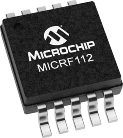 Microchip AEC-Q100 Trasmettitore RF MICRF112YMM, ASK, FSK, MSOP, 10-Pin