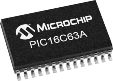 Microchip Microcontrolador PIC16C63A-20I/SP, Núcleo PIC De 8bit, RAM 192 B, 20MHZ, PDIP De 28 Pines