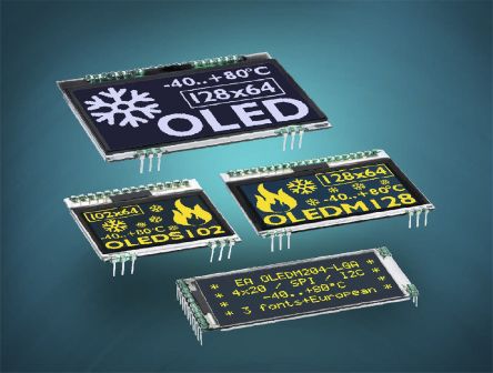 Electronic Assembly 2.9in Yellow AMOLED Display