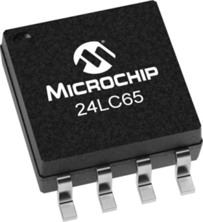 Microchip 64kbit Serieller EEPROM-Speicher, Seriell-I2C Interface, SOIJ, 900ns SMD 8K X 8 Bit, 8K X 8-Pin 8bit