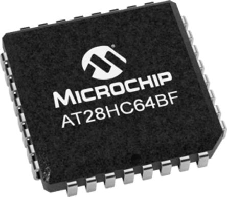 Microchip AT28HC64BF-12JU, 64kbit Parallel EEPROM Memory, 120ns 32-Pin PLCC Parallel