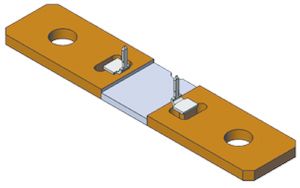 Vishay WSBS8518 Metallstreifen Lastwiderstand 1mΩ ±5% / 36W, Schraubanschluss, -65°C → +170°C