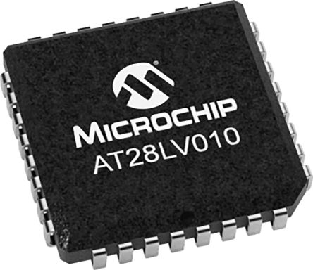 Microchip AT28LV010-20JU, 1Mbit Parallel EEPROM Memory, 200ns 32-Pin PLCC Parallel