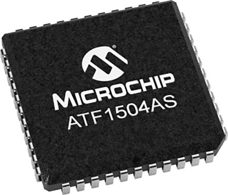 Microchip Circuit à Logique Programmable Complexe (CPLD),, ATF1504AS-10JU44, ATF1504AS, 64 Cellules, 68 I/O, EEPROM, 64