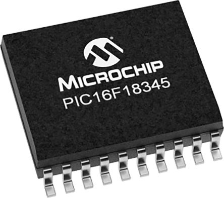Microchip Microcontrolador PIC16F18345-I/SO, Núcleo PIC De 8bit, RAM 1 KB, 32MHZ, SOIC De 20 Pines