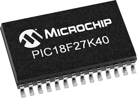 Microchip PIC18F27K40-I/SO, 8bit PIC Microcontroller, PIC18F, 64MHz, 128 KB Flash, 28-Pin SOIC