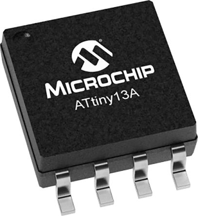 Microchip Mikrocontroller ATtiny13A AVR 8bit SMD 1 KB SOIC 8-Pin 20MHz 64 B RAM