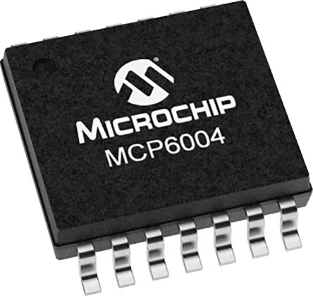 Microchip Operationsverstärker SMD R-R TSSOP, 14-Pin
