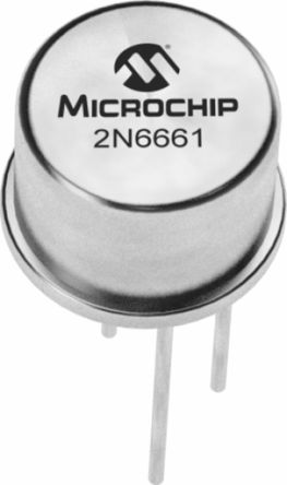 Microchip MOSFET Canal N, TO-39 350 MA 90 V, 3 Broches