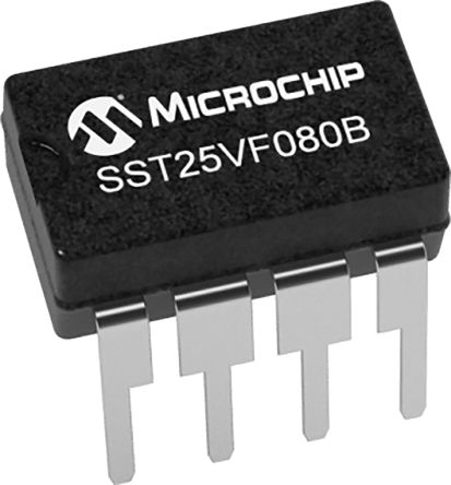 Microchip SST25 Flash-Speicher 8MBit, 1 MB X 8 Bit, Seriell-SPI, 8ns, SOIC, 8-Pin, 2,7 V Bis 3,6 V