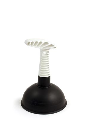 Small Black And White Sink Plunger