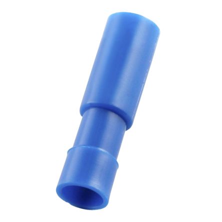 RS PRO Flachsteckhülse, Blau, Isoliert, 0.4 X 3.9mm, Buchse, 1.5mm² - 2.5mm², 16AWG Min