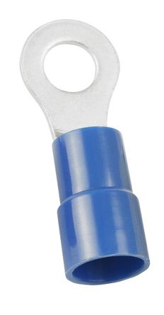 RS PRO Insulated Ring Terminal, 5.3mm Stud Size, 1.5mm² To 2.5mm² Wire Size, Blue