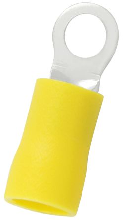 RS PRO Insulated Ring Terminal, 4.3mm Stud Size, 4mm² To 6mm² Wire Size, Yellow
