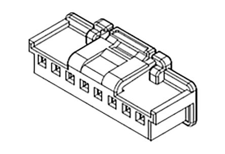 Molex Male Crimp Connector Housing, 2mm Pitch, 6 Way, 1 Row