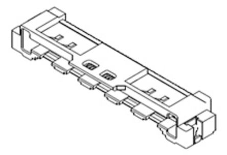 Molex Connecteur FPC 50 Contacts Bas Pas 0.5mm, 1 Rangée(s), Femelle Angle Droit, Montage SMT 501864