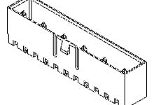 Molex Mighty-SPOX Leiterplatten-Stiftleiste Gerade, 3-polig / 1-reihig, Raster 7.0mm, Kabel-Platine,
