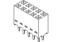 Molex C-Grid Leiterplattenbuchse Gerade 16-polig / 2-reihig, Raster 2.54mm