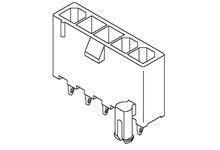 Molex Mini-Fit Jr. Leiterplatten-Stiftleiste Gerade, 3-polig / 1-reihig, Raster 4.2mm, Kabel-Platine,